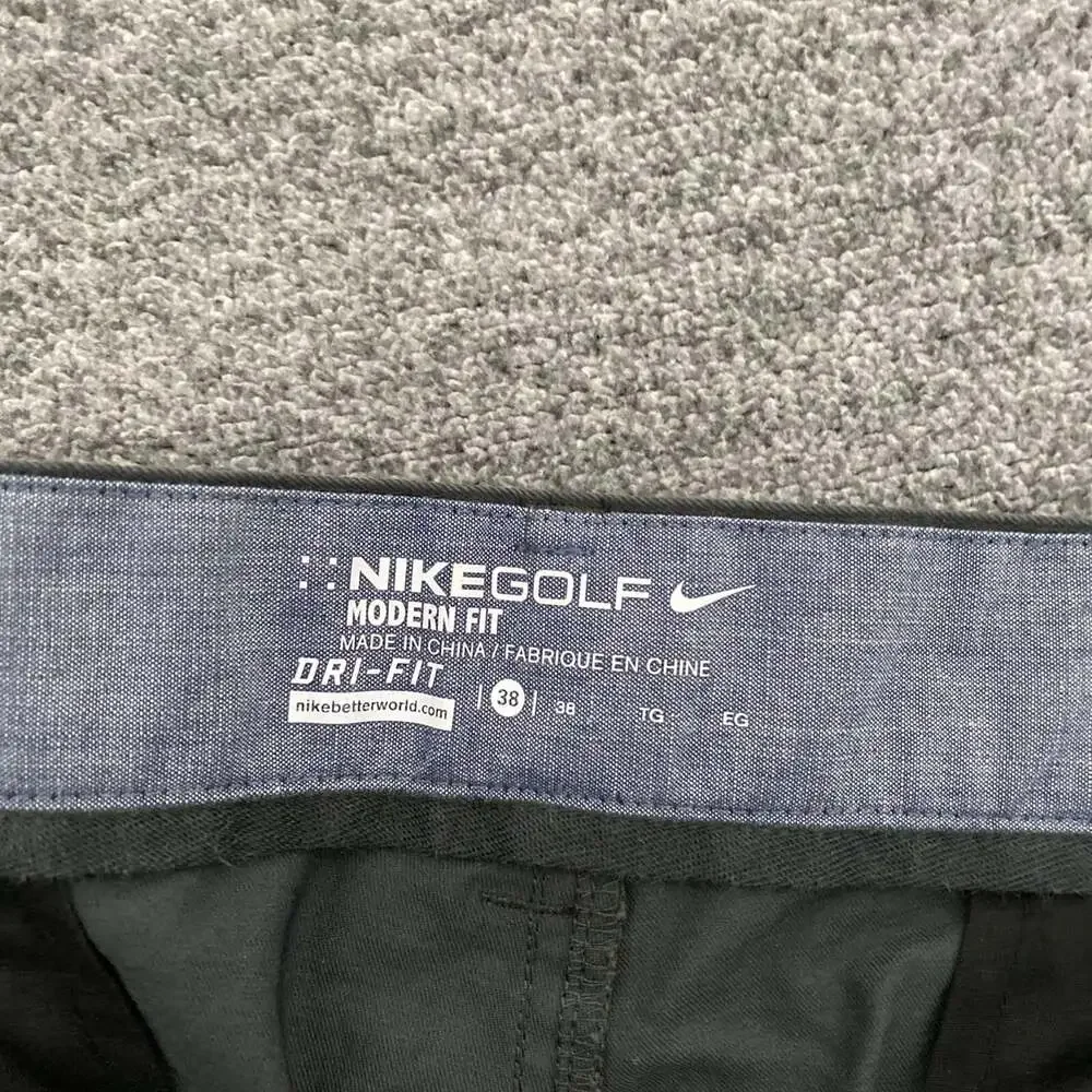 Nike Golf Men’s Size 38 Gray Zip Pocket Dri-Fit Summer Chino Shorts_6